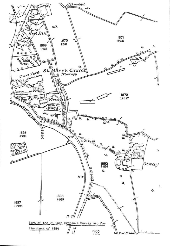 map of Pinchbeck 1900